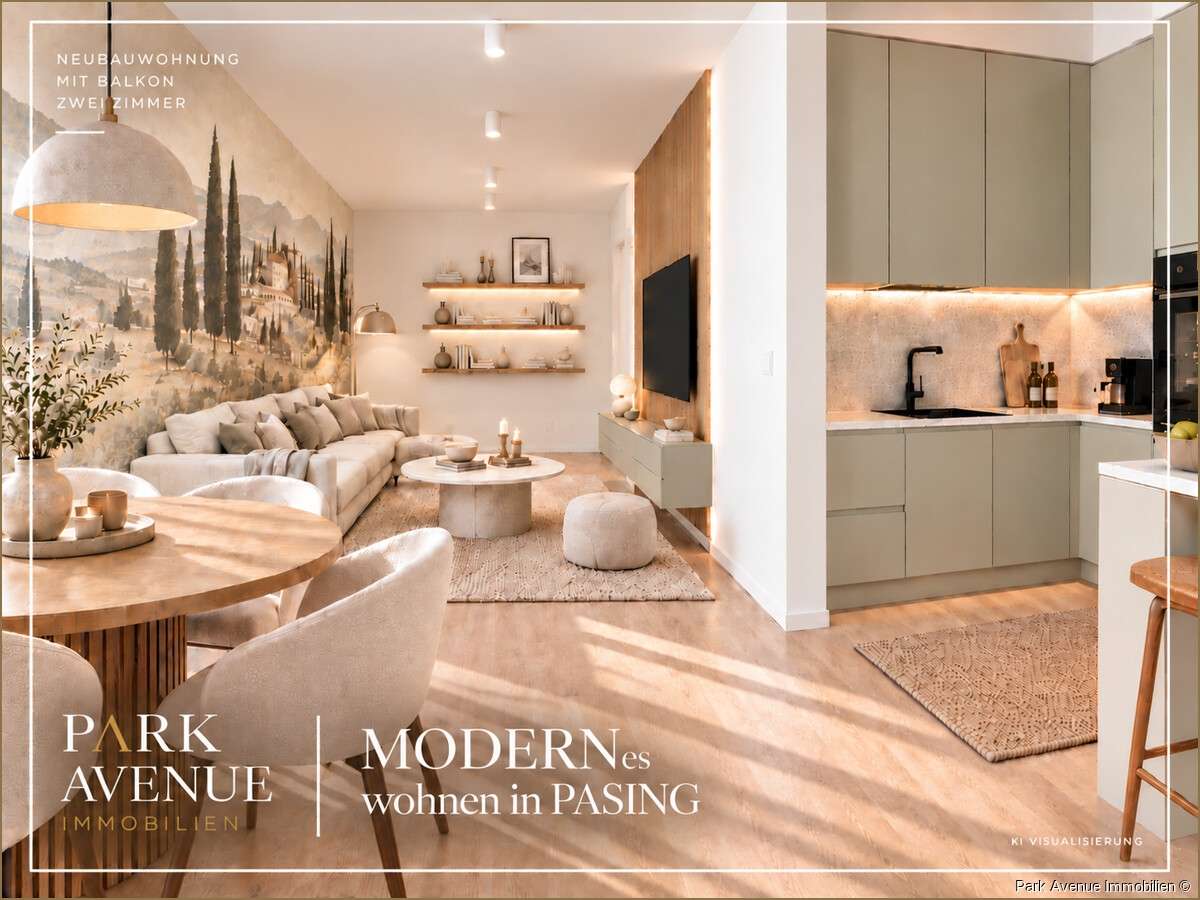 Moderne 2-Zimmer-Neubauwohnung im Erstbezug im Münchner Westen – Bild 1