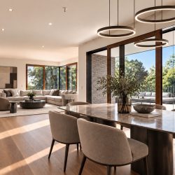 KI Staging Wohn und Esszimmer