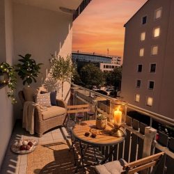 Balkon Nachts
