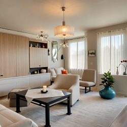 Wohnzimmer Apartment 3 Zimmer Schwabing
