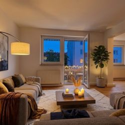 Wohn & Esszimmer Nachts