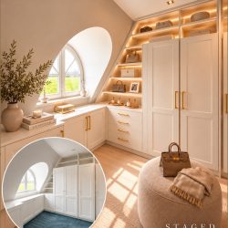 Kinderzimmer unter dem Dach (Staging)